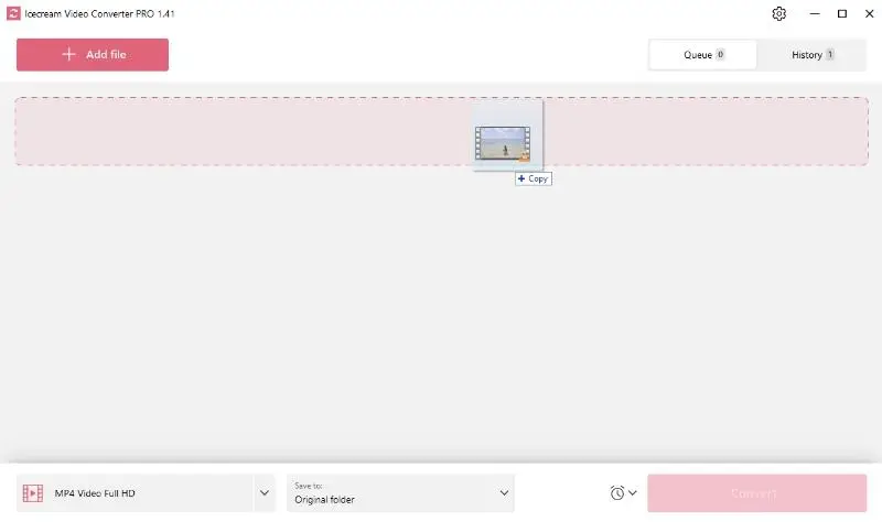 Drag & drop files